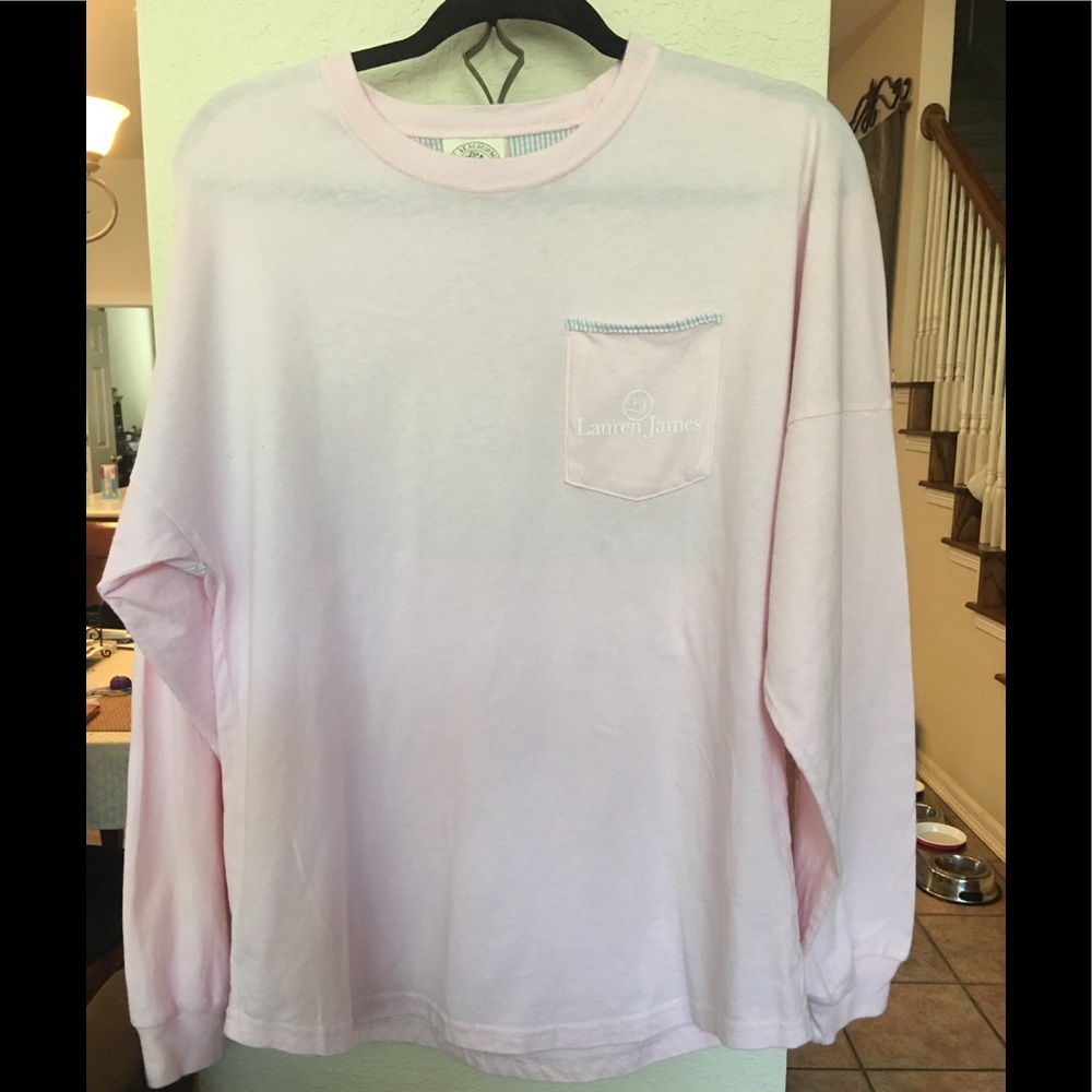 Lauren James pink long sleeves worn twice!!
